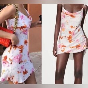 Zara floral mini dress